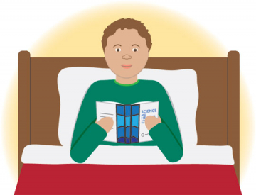 Kid reading