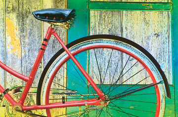 red bicycle