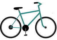 Blue bike 