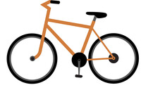 Orange bike
