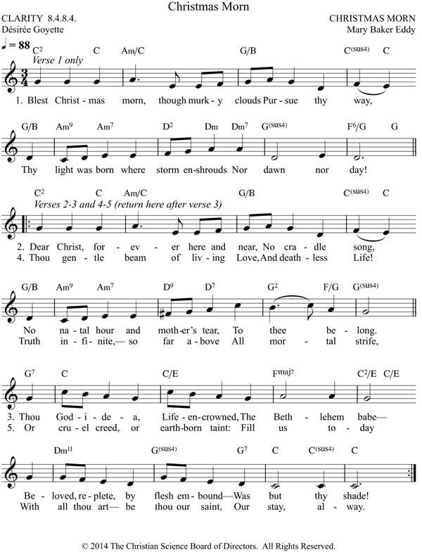 Christmas Morn (melody)